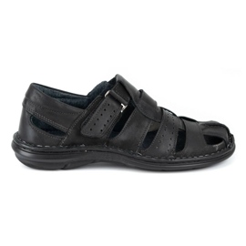 Mario Pala Sandale bărbătești negre 467 negru Mario Pala Sandale bărbătești negre 467 negru