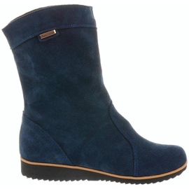 Olivier Cizme din piele Emi Warm Blue albastru Olivier Cizme din piele Emi Warm Blue albastru