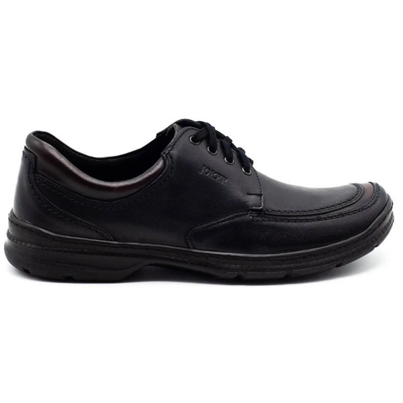 Joker Pantofi negri din piele pentru bărbați 936 negru