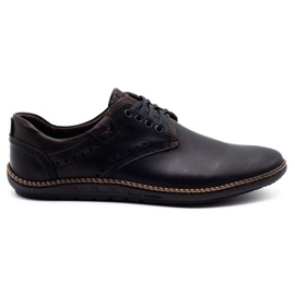Polbut Pantofi casual bărbați 402E negri negru Polbut Pantofi casual bărbați 402E negri negru