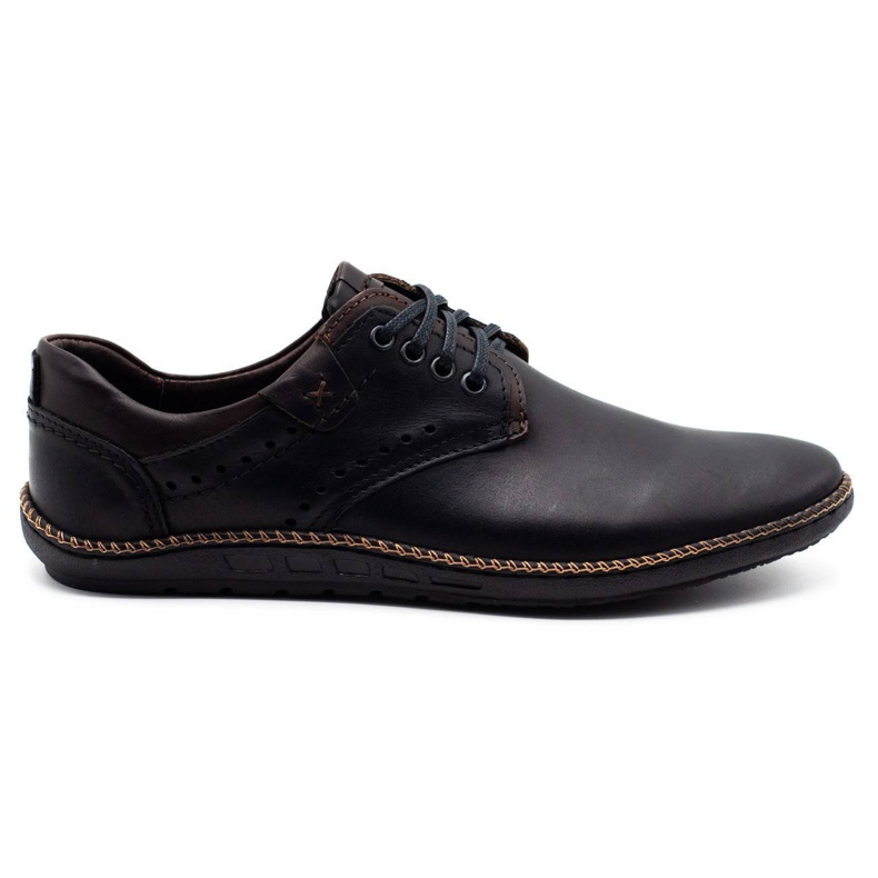 Polbut Pantofi casual bărbați 402E negri negru