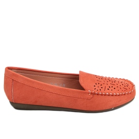 Mocasini ajurati portocalii XR-1R6 Portocaliu Mocasini ajurati portocalii XR-1R6 Portocaliu