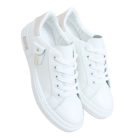 Adidași de damă albi și bej LA132P Bej