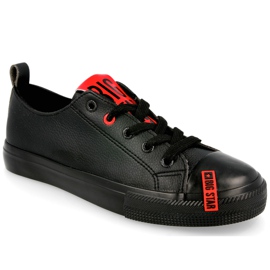 Adidași din piele pentru femei Big Star EE274303 Negru