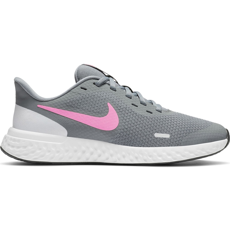 Pantofi de alergare Nike Revolution 5 gri-roz BQ5671 015
