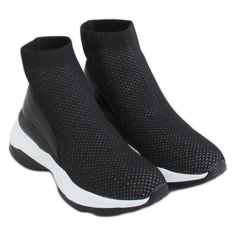 Negru HQ209 Șosete negre pantofi sport Negru HQ209 Șosete negre pantofi sport