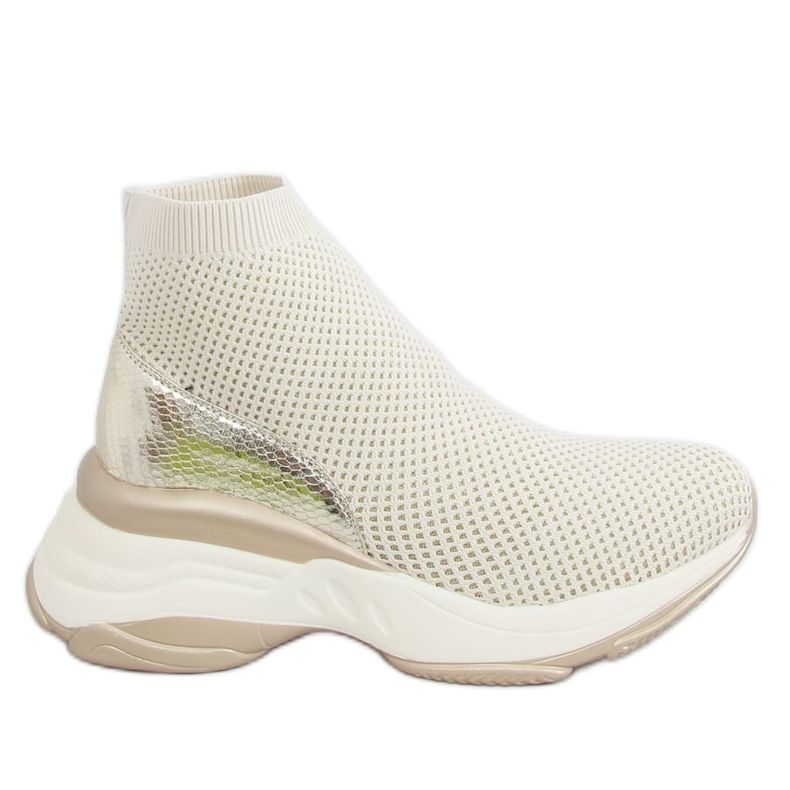 Aur HQ209 Pantofi sport șosete aurii de aur