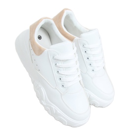 Adidași de damă albi VL124P Bej