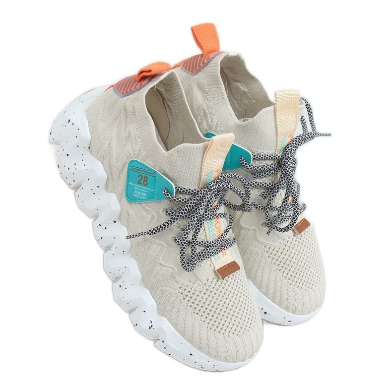 Încălțăminte sport cu talpă înaltă NB387 bej