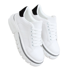 Adidași cu talpă înaltă alb NB382P Alb