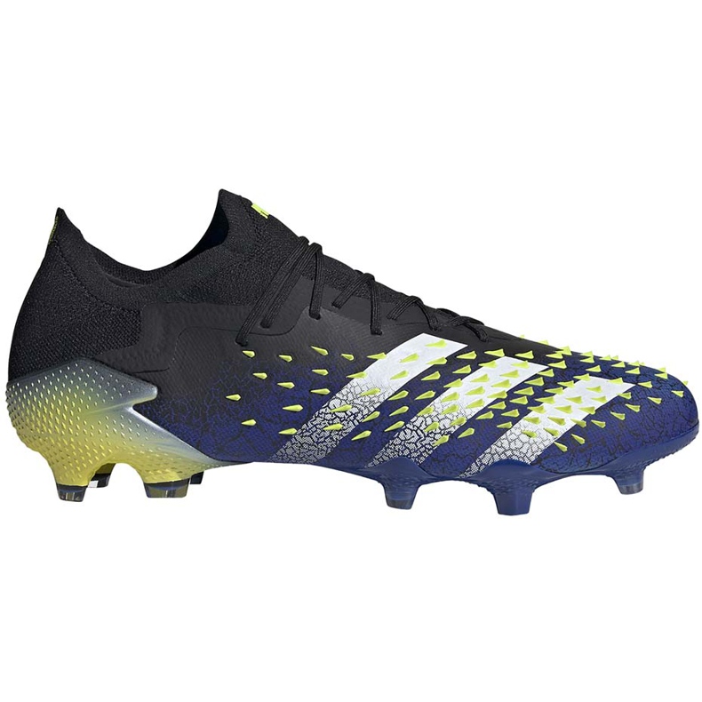 Ghete de fotbal adidas Predator Freak.1 L Fg negru-albastru-verde FY0745
