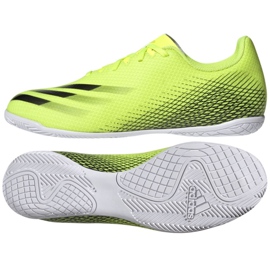 Ghete de fotbal Adidas X Ghosted.4 In M FW6906 neon alb, galben verde