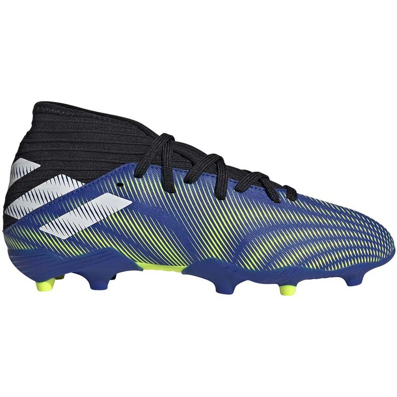 Cizme de fotbal Adidas Nemeziz.3 Fg Junior albastru-verde FY0817