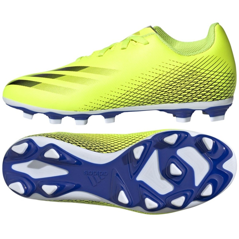 Ghete de fotbal Adidas X Ghosted.4 FxG Jr FW6933 multicolor galben Ghete de fotbal Adidas X Ghosted.4 FxG Jr FW6933 multicolor galben