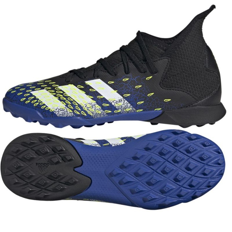 Ghete de fotbal Adidas Predator Freak.3 Tf Jr FY0624 alb, bleumarin, negru negru