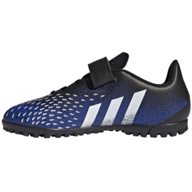 Ghete de fotbal Adidas Predator Freak.4 H&amp;L Tf Jr FY0628 alb, bleumarin, negru albastru