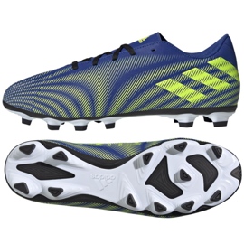 Ghete de fotbal Adidas Nemeziz.4 FxG M FW7408 multicolor albastru Ghete de fotbal Adidas Nemeziz.4 FxG M FW7408 multicolor albastru