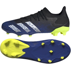 Ghete de fotbal Adidas Predator Freak.3 L Fg M FY0615 alb, negru, regal negru Ghete de fotbal Adidas Predator Freak.3 L Fg M FY0615 alb, negru, regal negru