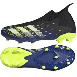 Ghete de fotbal Adidas Predator Freak.3 Ll Fg M FY0617 alb, negru, regal negru