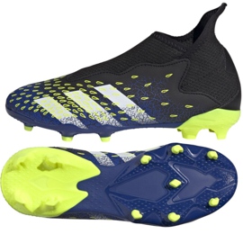 Ghete de fotbal Adidas Predator Freak.3 Ll Fg Jr FY0618 alb, negru, regal negru