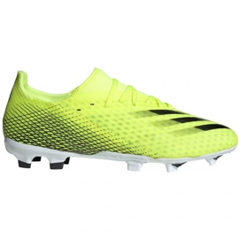 Ghete de fotbal Adidas X Ghosted.3 Fg M FW6948 neon alb, galben-verde verde