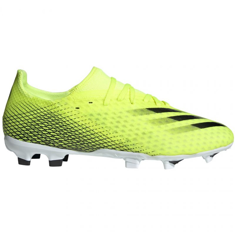 Ghete de fotbal Adidas X Ghosted.3 Fg M FW6948 neon alb, galben-verde verde