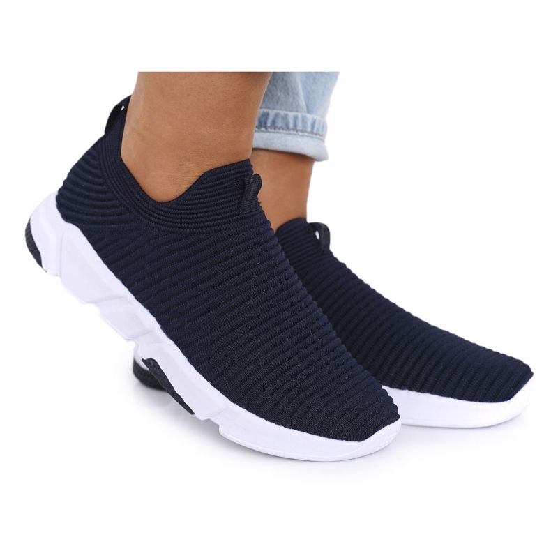 Încălțăminte sport de damă Slip-on Big Star DD274464 Blue Navy albastru