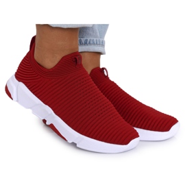 Pantofi sport pentru femei Slip-on Big Star DD274463 Roșu roşu