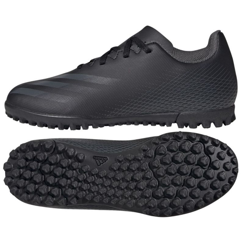 Ghete de fotbal Adidas X Ghosted.4 Tf Jr FX9475 negru negru Ghete de fotbal Adidas X Ghosted.4 Tf Jr FX9475 negru negru