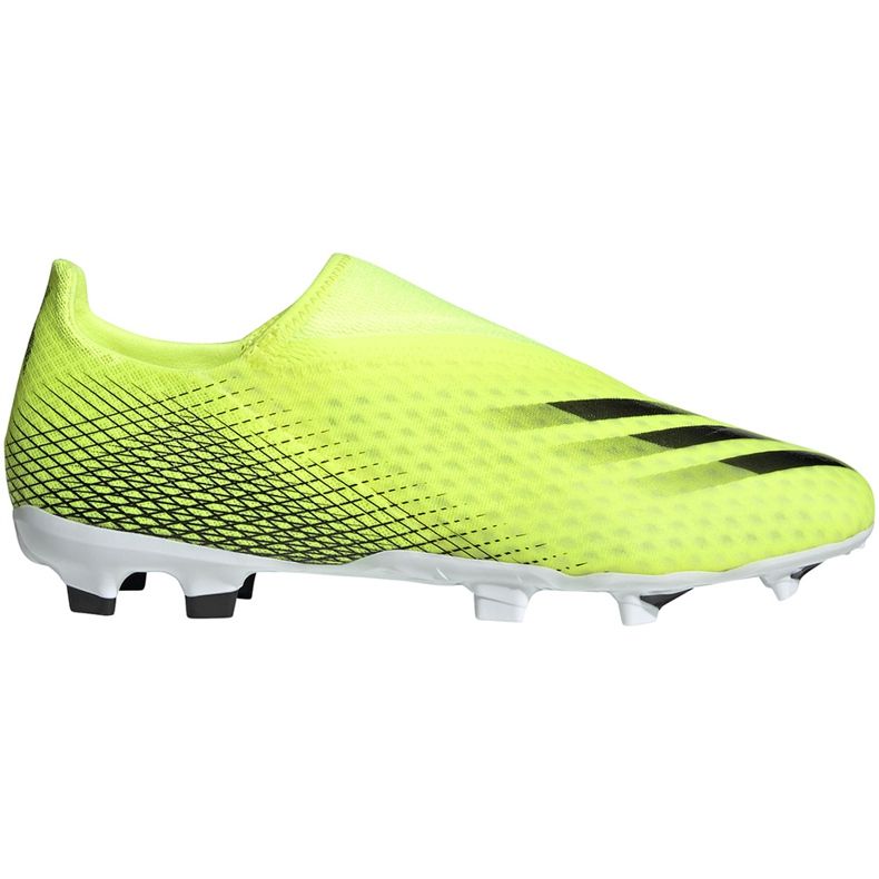 Pantofi de fotbal Adidas X Ghosted.3 Ll Fg galben-negru FW6969