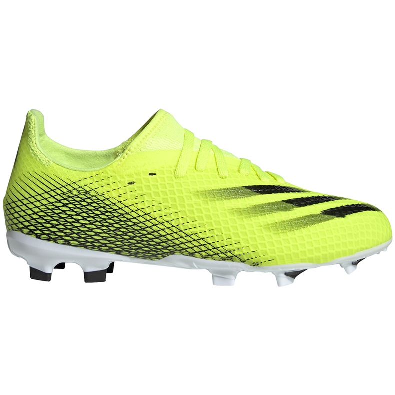 Ghete de fotbal Adidas X Ghosted.3 Fg Junior galben-negru FW6934