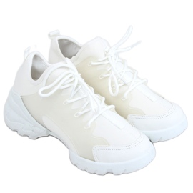 Alb LA126P Pantofi sport albi Alb LA126P Pantofi sport albi