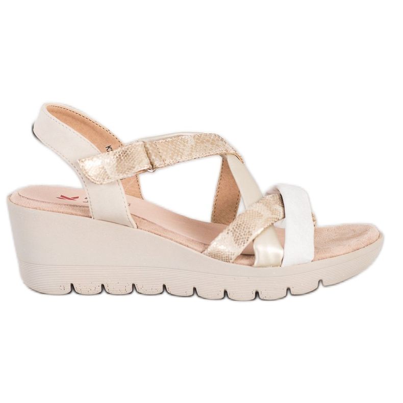 Kylie Sandale ușoare cu velcro maro multicolor