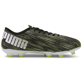 Pantofi de fotbal Puma Ultra 4.2 Fg Ag negru-verde 106354 02