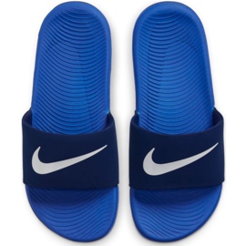 Nike Kawa Jr 819 352 404 diapozitive alb albastru