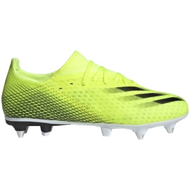 Cizme de fotbal Adidas X Ghosted.3 Sg galben-negru FW6957 galben, negru