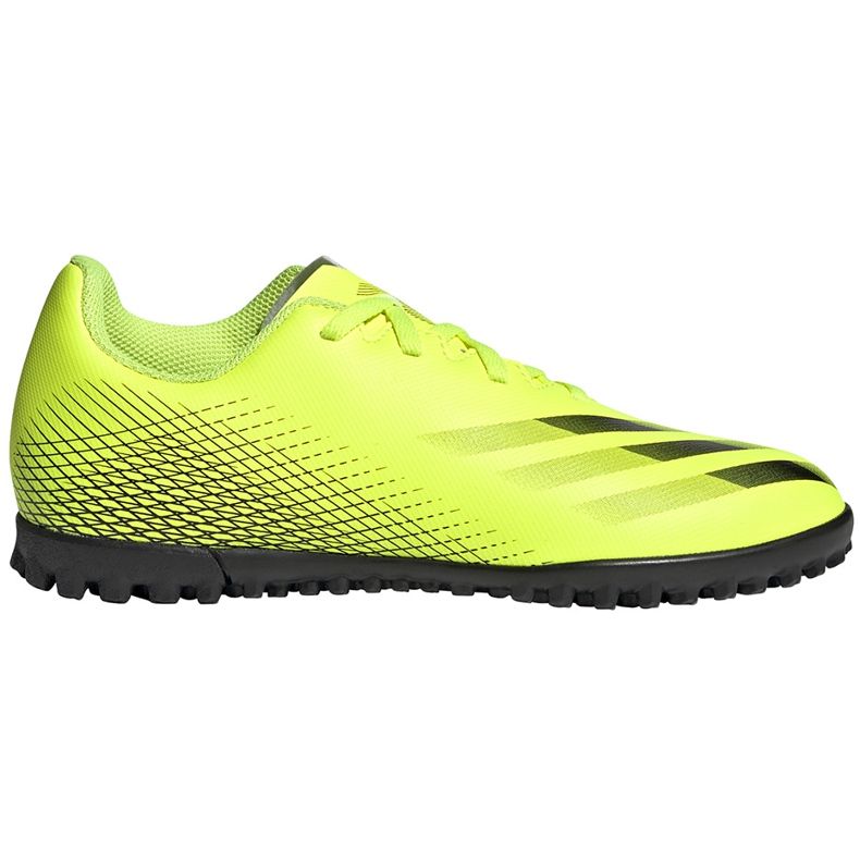 Cizme de fotbal Adidas X Ghosted.4 Tf Junior galben-negru FW6920