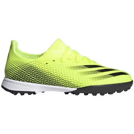 Ghete de fotbal Adidas X Ghosted.3 Tf Junior galben-negru FW6926 Ghete de fotbal Adidas X Ghosted.3 Tf Junior galben-negru FW6926