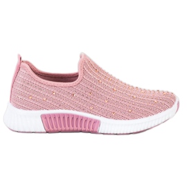 SHELOVET Sliponii Cu Cristale roz SHELOVET Sliponii Cu Cristale roz