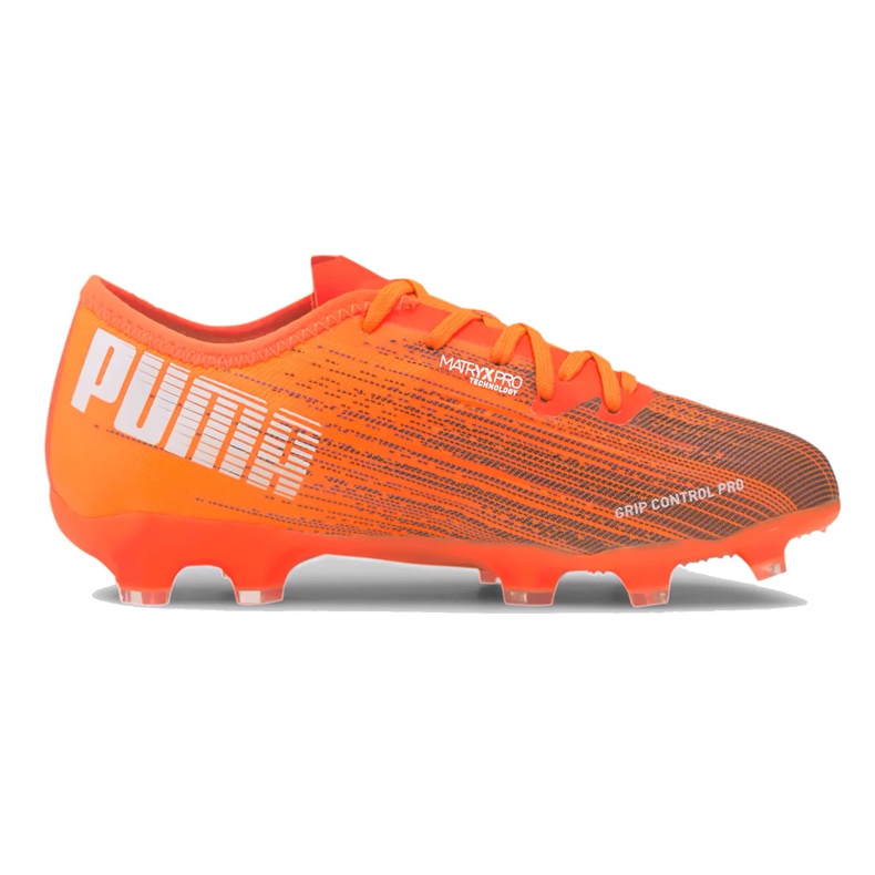 Ghete de fotbal Puma Ultra 1.1 Fg Ag Junior 106097 01 portocale portocale