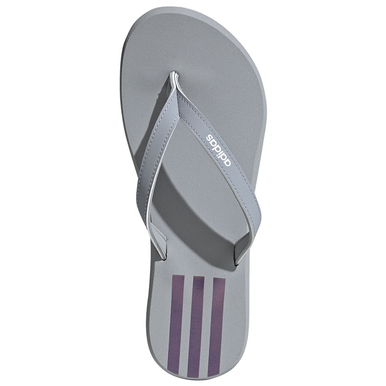 Papuci de damă Adidas Eezay Flip Flop gri-roz FY8110