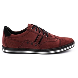 Polbut Pantofi casual barbati 1801 burgundy roșu Polbut Pantofi casual barbati 1801 burgundy roșu