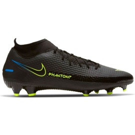Pantofi de fotbal Nike Phantom Gt Academy Df FG / MG M CW6667-090 negru negru Pantofi de fotbal Nike Phantom Gt Academy Df FG / MG M CW6667-090 negru negru