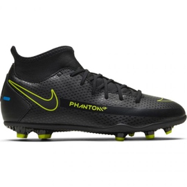 Pantofi de fotbal Nike Phantom Gt Club Df FG / MG Jr CW6727-090 negru negru