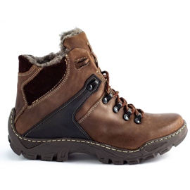KENT Pantofi de iarnă pentru bărbați 119 maro trekking KENT Pantofi de iarnă pentru bărbați 119 maro trekking
