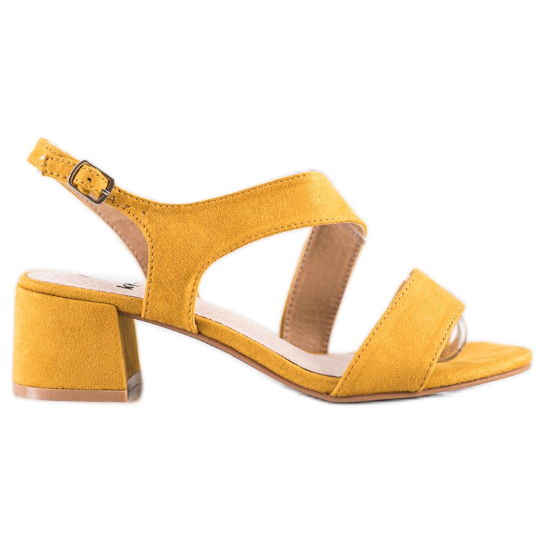 Kylie Sandale galbene pe bara joasă