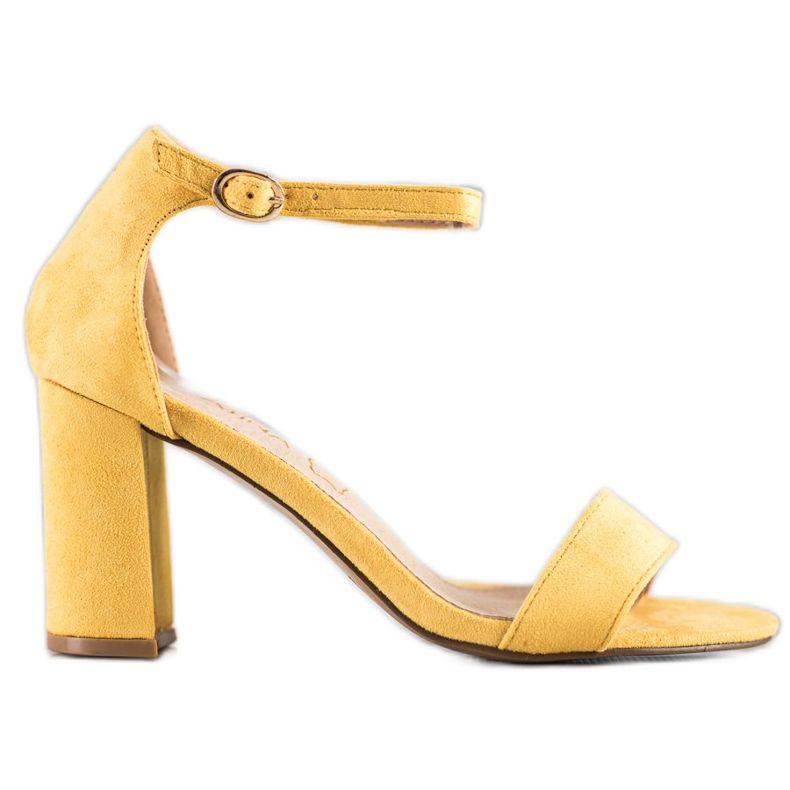 Sabatina Sandale Galbene Pe O Bară