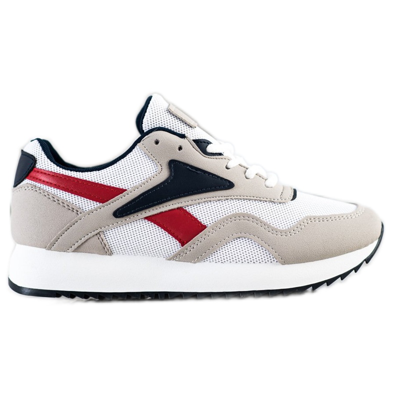 SHELOVET Încălțăminte sport cu plasă alb roșu gri