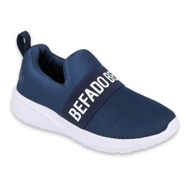 Pantofi pentru tineret Befado 516Q082 alb albastru marin