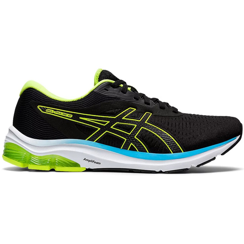 Pantofi de alergare pentru bărbați Asics Gel-Pulse 12 negri și verzi 1011A844 006 negru verde